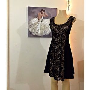 London style collection black sleeveless dress